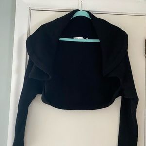 Vince black shrug alpaca wool/cashmere blend